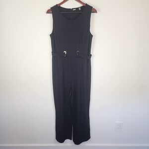 Tahari NWT Wide Leg Navy Blue Sleeveless Jumpsuit Women's Size‎ 12